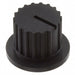AT3009A by NKK Switches - ROTARY KNOB NR01 BLACK FLANGE