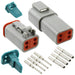 AT4PS-CKIT by Amphenol Sine Systems Corp - CONNECTOR PLUG&RCPT 4P CRIMP 16-18AWG