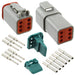 AT6PS-CKIT by Amphenol Sine Systems Corp - CONNECTOR PLUG&RCPT 6P CRIMP 16-18AWG