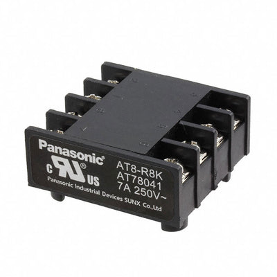 AT78041 by Panasonic Industrial Automation Sales - RELAY SOCKET 8 POS FREE HANGING