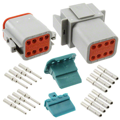 AT8PS-CKIT by Amphenol Sine Systems Corp - CONNECTOR PLUG&RCPT 8P CRIMP 16-18AWG
