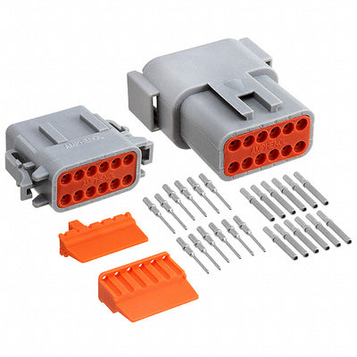 ATM12PS-CKIT by Amphenol Sine Systems Corp - CONNECTOR PLUG&RCP 12P CRIMP 16-22AWG