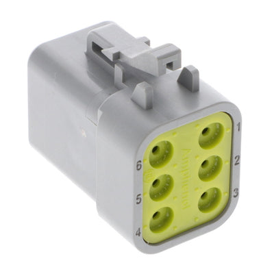 ATP06-6S-RD01 by Amphenol Sine Systems Corp - CONNECTOR PLUG HSG 6POS