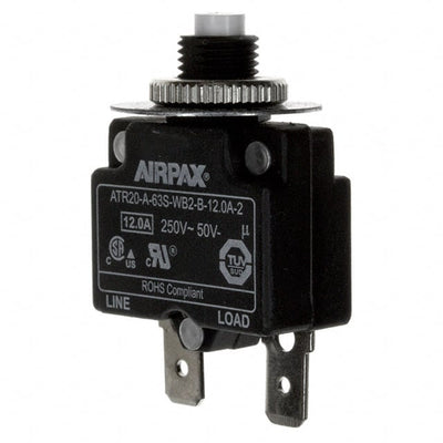 ATR20-A-63S-WB2-B-12.0A-2 by Sensata-Airpax - THERMAL CIRCUIT BREAKER12A 250VAC 50VDC