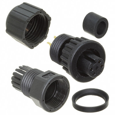 AU-04BFFA-LL7001 by Amphenol LTW - CONNECTOR PLUG FMALE 4P GOLD SLDR CUP