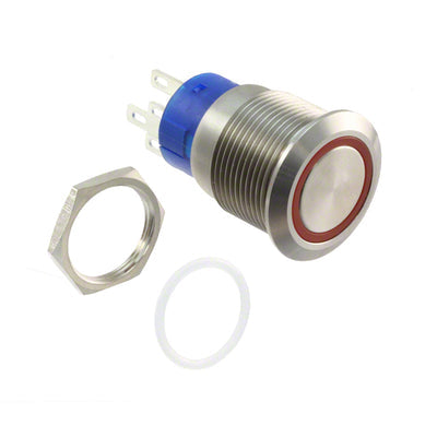 AV1920E312Q04 by TE Connectivity ALCOSWITCH Switches - PUSH SWITCH BUTTON DPDT 3A 250V
