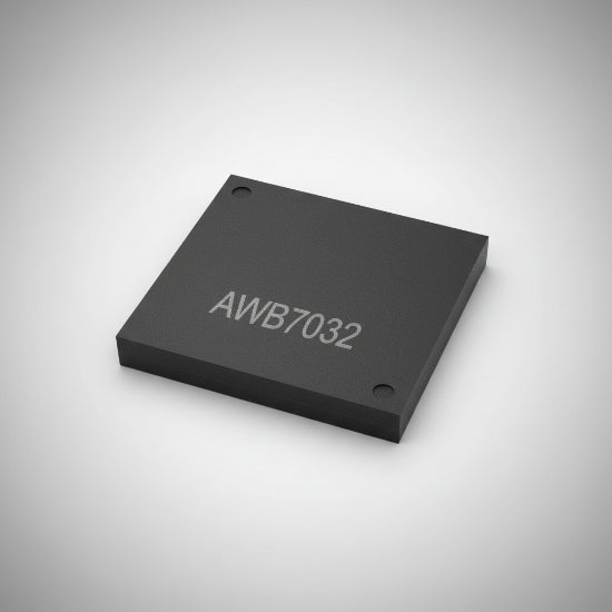 A square black electronic component or module with the model number 'AWB7032' printed in white on its top surface, shown on a plain white background.