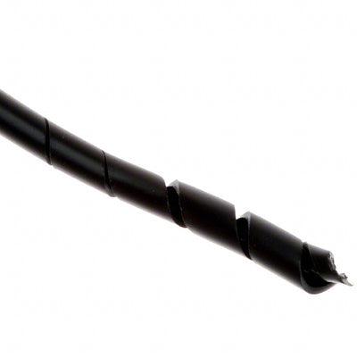 SW41 BK005 by Alpha Wire - SPIRAL WRAP 0.16"" X 100' BLACK