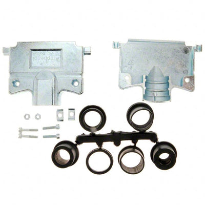 17E-1657-37 by Amphenol ICC (Commercial Products) - CONNECTOR BACKSHELL 37POS 180DEG SHLD