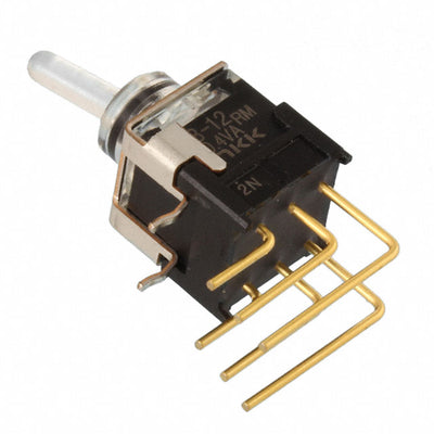 B12JJVCF by NKK Switches - SWITCH TOGGLE SPDT 0.4VA 28V