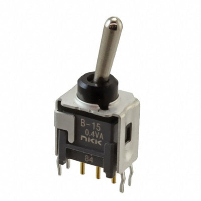 B15AB by NKK Switches - SWITCH TOGGLE SPDT 0.4VA 28V