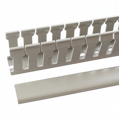 B25X60S-R by Altech Corporation - WIRE DUCT SLOTTED SCRW 6.56' GRY