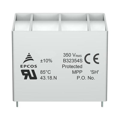 B32354S2256K010 by EPCOS - TDK Electronics - FILM CAPAC 25UF 400VDC RDL 4 LEAD