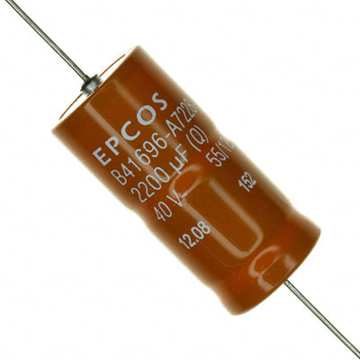B41696A7228Q7 by EPCOS - TDK Electronics - ALUMIN CAP 2200UF 40V AXIAL