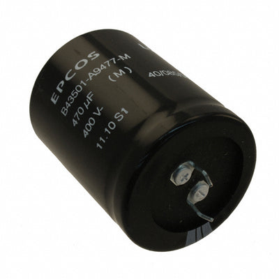 B43501A9477M000 by EPCOS - TDK Electronics - ALUMIN CAP 470UF 20% 400V SNAP