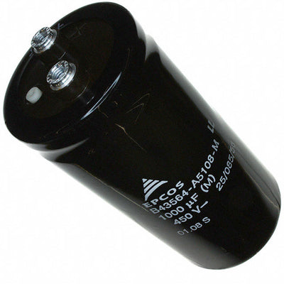 B43564A5108M000 by EPCOS - TDK Electronics - ALUMIN CAP 1000UF 20% 450V SCREW
