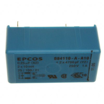 B84110A0000A010 by EPCOS - TDK Electronics - LINE FILTER 250VDC/VAC 1A TH