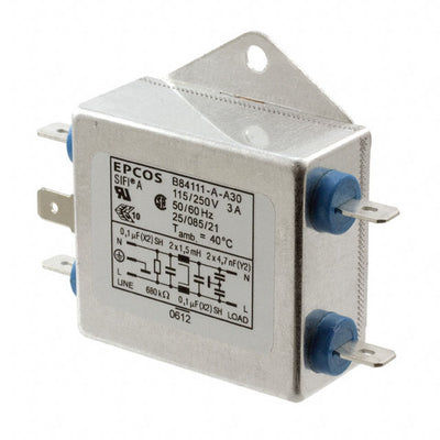 B84111A0000A030 by EPCOS - TDK Electronics - LINE FILTER 250VDC/VAC 3A CHASS