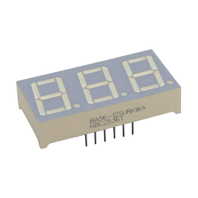 BA56-12SURKWA by Kingbright - DISPLAY 7SEG 0.56"" TRP RED 12DIP