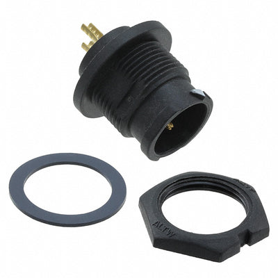 BB-02PMMS-QC8001 by Amphenol LTW - CONNECTOR RECPT MALE 2P GOLD SLDR CUP
