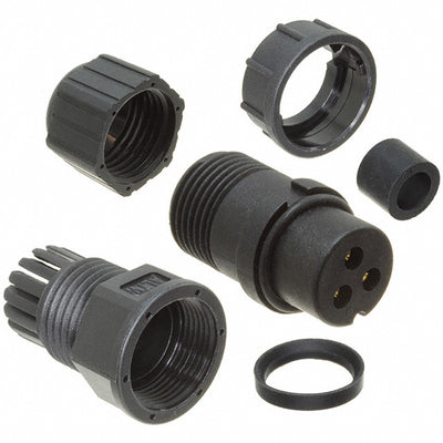 BB-03BFFA-LL7001 by Amphenol LTW - CONNECTOR PLUG FMALE 3P GOLD SLDR CUP