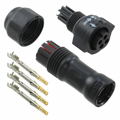 BB-04BFFA-QL8SPP by Amphenol LTW - CONNECTOR PLUG FMALE 4POS GOLD CRIMP