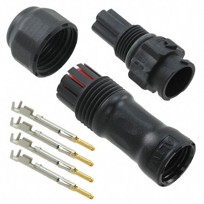 BB-04BMMA-QL8SPP by Amphenol LTW - CONNECTOR RECPT MALE 4POS GOLD CRIMP