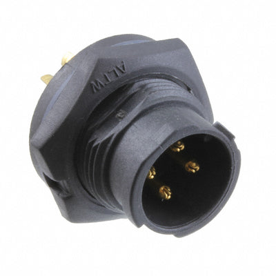 BB-04PMMS-QC8001 by Amphenol LTW - CONNECTOR RECPT MALE 4P GOLD SLDR CUP