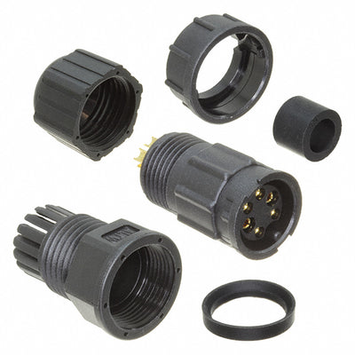 BBD-06BMFA-LL7001 by Amphenol LTW - CONNECTOR RECPT FMALE 6P GOLD SLDR CUP