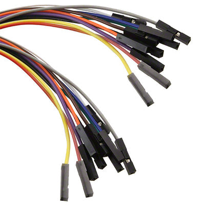 BC-32672 by Bud Industries - JUMPER F/F 11.811"" 26AWG 10PCS