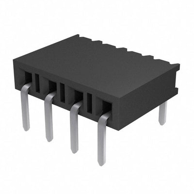 BCS-104-F-S-HE by Samtec Inc. - CONNECTOR RECPT 4POS 0.1 GOLD PCB R/A
