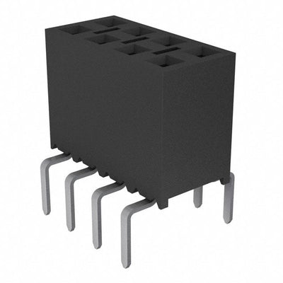 BCS-104-TM-D-PE by Samtec Inc. - CONNECTOR RECPT 8POS 0.1 TIN PCB