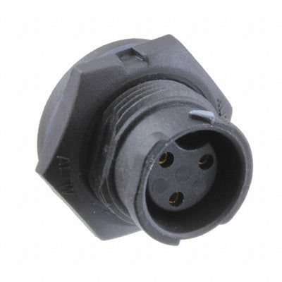 BD-03PMFS-QC8001 by Amphenol LTW - CONNECTOR RECPT FMALE 3P GOLD SLDR CUP
