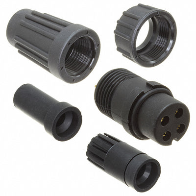 BD-04BFFA-LL6001 by Amphenol LTW - CONNECTOR PLUG FMALE 4P GOLD SLDR CUP