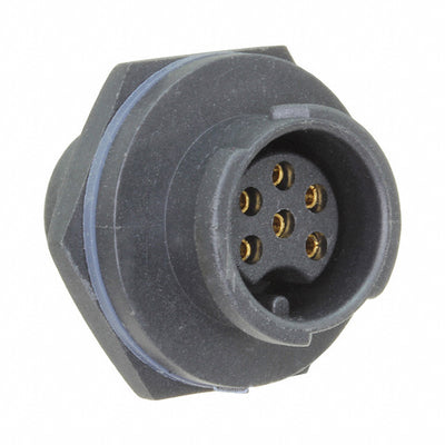 BD-06RMFS-QC8001 by Amphenol LTW - CONNECTOR RECPT FMALE 6P GOLD SLDR CUP