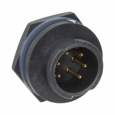 BD-06RMMS-QC8001 by Amphenol LTW - CONNECTOR RECPT MALE 6P GOLD SLDR CUP
