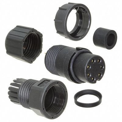BD-07BFFA-LL7001 by Amphenol LTW - CONNECTOR PLUG FMALE 7P GOLD SLDR CUP