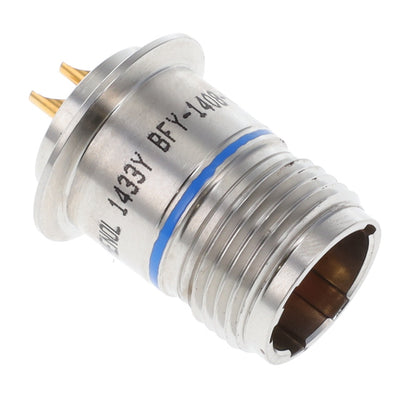 BFY-1408-03P1D by Amphenol Aerospace Operations - CONNECTOR RECPT MALE 3P GOLD SLDR CUP