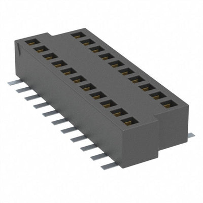 BKS-121-01-LM-V-TR by Samtec Inc. - CONNECTOR SOCKET 21POS 0.039 GOLD SMD