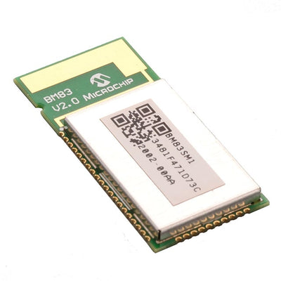 BM83SM1-00AA by Microchip Technology - RF TXRX MODULE BT PCB TRC SMD