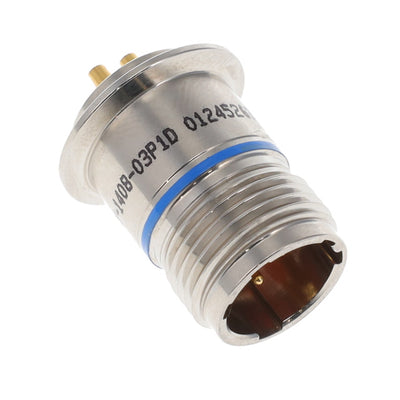 BNY-1408-03P1D by Amphenol Aerospace Operations - CONNECTOR RECPT MALE 3P GOLD SLDR CUP