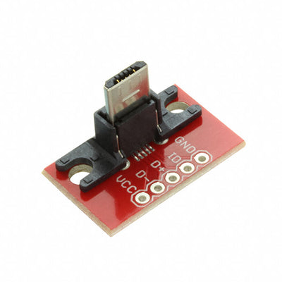 BOB-10031 by SparkFun Electronics - USB MICROB PLUG BREAKOUT