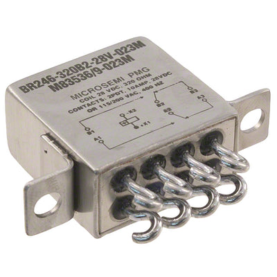 BR246-320B2-28V-023M by Microsemi Corporation - RELAY GEN PURPOSE DPDT 10A 28V