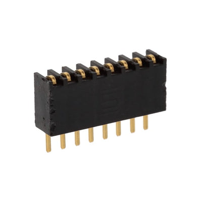 BSW-108-04-G-S by Samtec Inc. - CONNECTOR RECPT 8POS 0.1 GOLD PCB