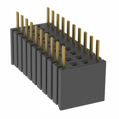 BSW-110-04-L-D-S by Samtec Inc. - CONNECTOR RECPT 20POS 0.1 GOLD PCB