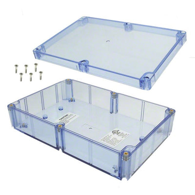 BT-2725 by Bud Industries - BOX PLSTC TRN BLUE 8.74""LX5.74""W