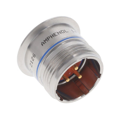 BTY-1412-03P1D by Amphenol Aerospace Operations - CONNECTOR RECPT MALE 3P GOLD SLDR CUP