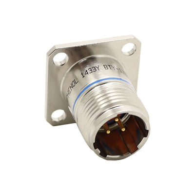 BTY-1708-03P1D by Amphenol Aerospace Operations - CONNECTOR RECPT MALE 3P GOLD SLDR CUP