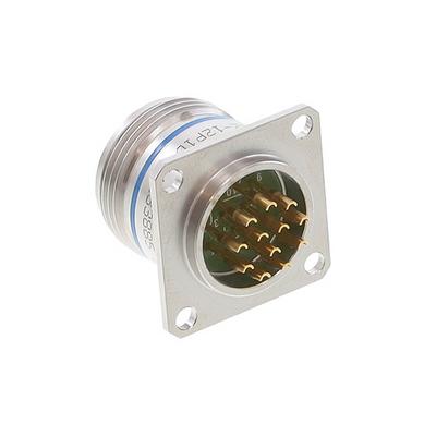 BTY-1712-12P1D by Amphenol Aerospace Operations - CONNECTOR RECPT MALE 12P GOLD SLDR CUP