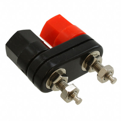 BU-00283 by Mueller Electric Co - CONNECTOR BIND POST DUAL HEX BLK/RED
